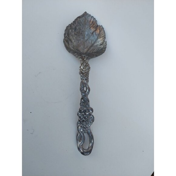 Arthur Court Grape Vine Leaf Salad Serving Fork & Spoon Set - Picture 3 of 5